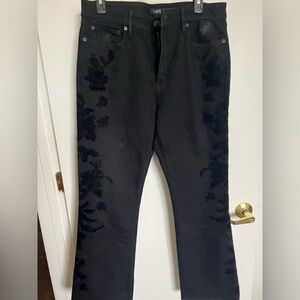 Ralph Lauren Black Floral Bootcut Jeans